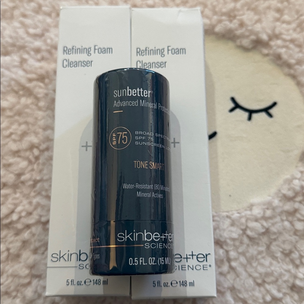NIB Skinbetter Science Refining Foam Cleanser & sunscreen bundle 15 ml